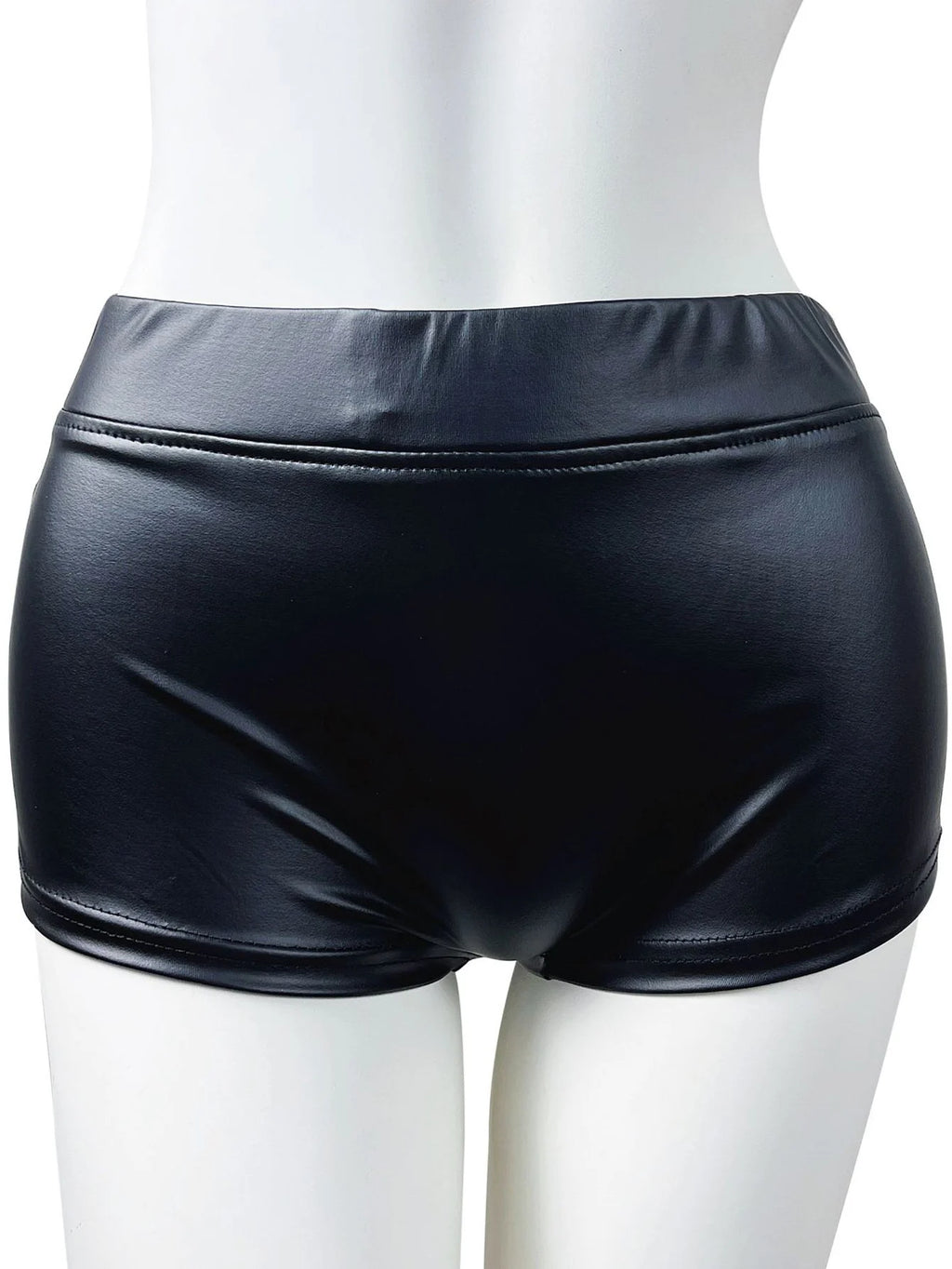 Sexy low rise mini PU leather shorts women summer fashion streetwear booty shorts woman clothing night club party short pants