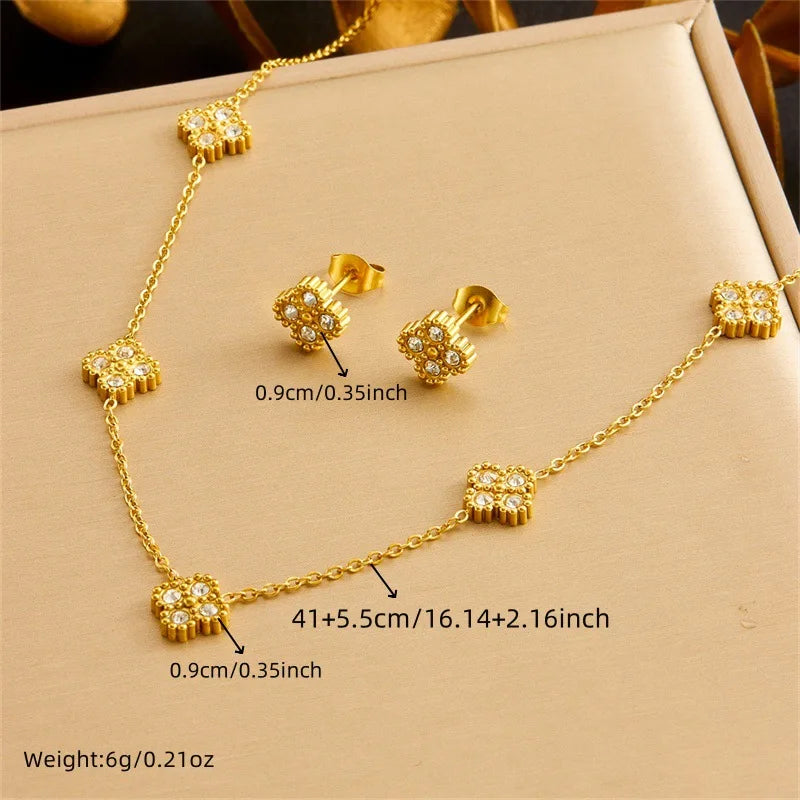 Thessia Golden Flower Zircon Jewelry Collection Secondary image