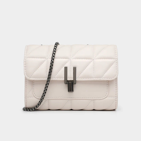 Noir Quilted Tassel Messenger Bag