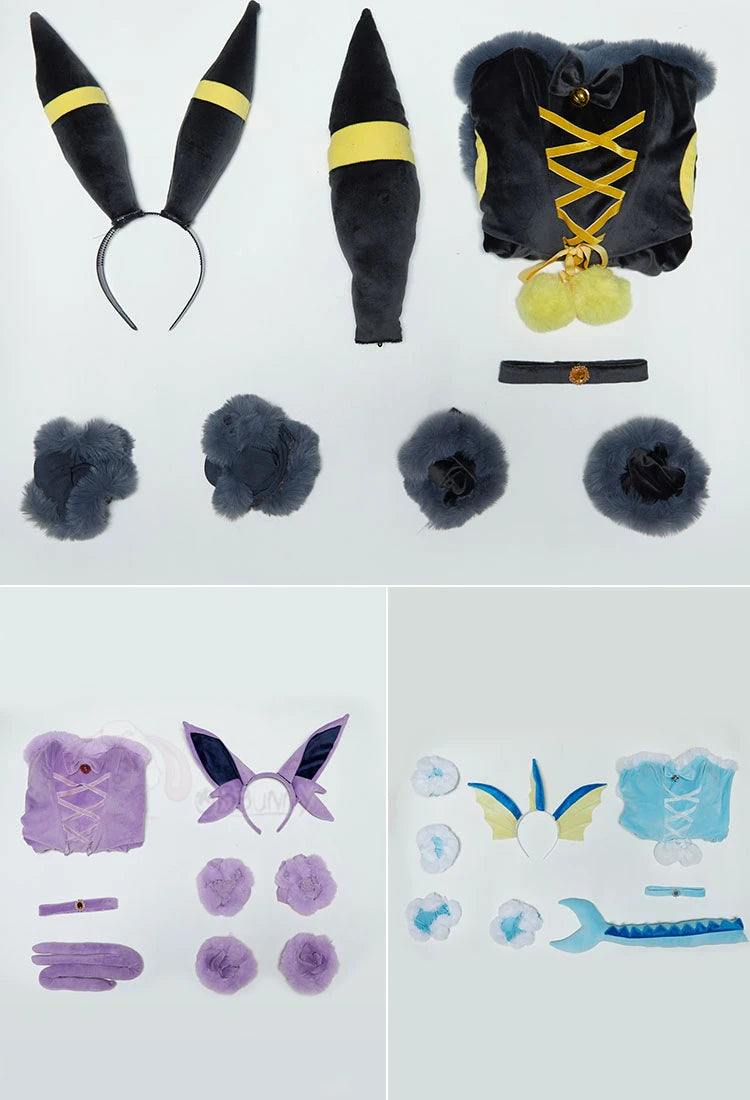 Liora Hooded Fur-Trim Cape & Lace-Up Velvet Cosplay Costume Set