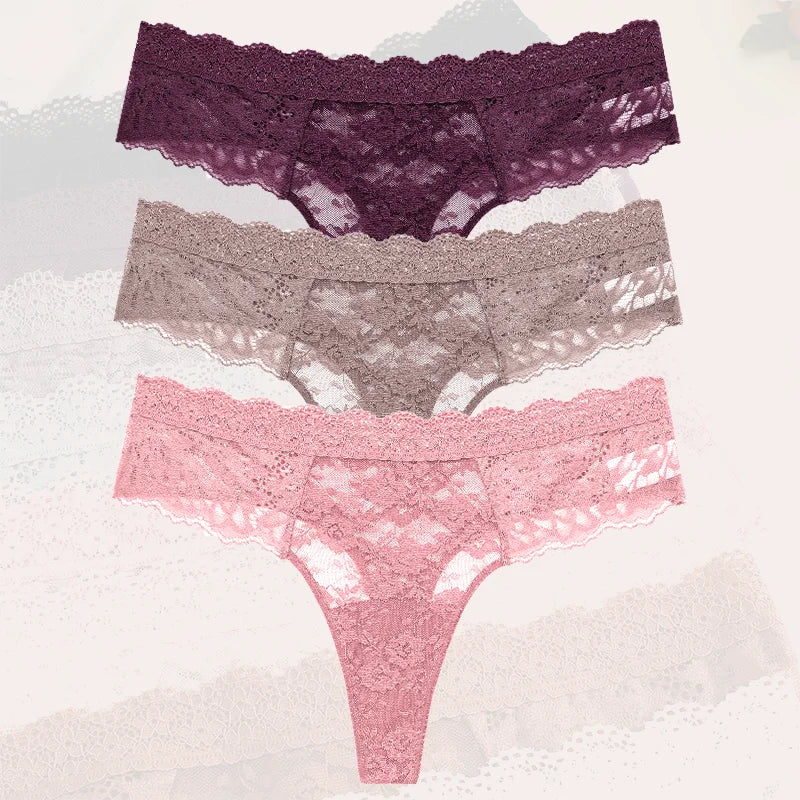 Flora Low-Rise Panty Pack Lingerie 3-piece