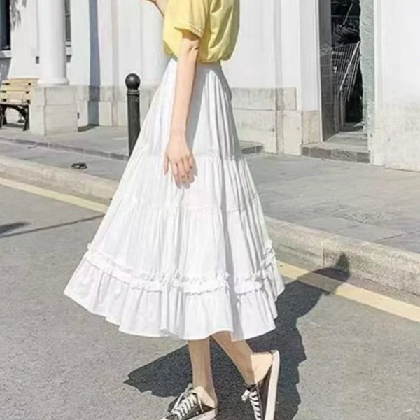 Galatea Ruffle A-Line Midi Skirt One-piece