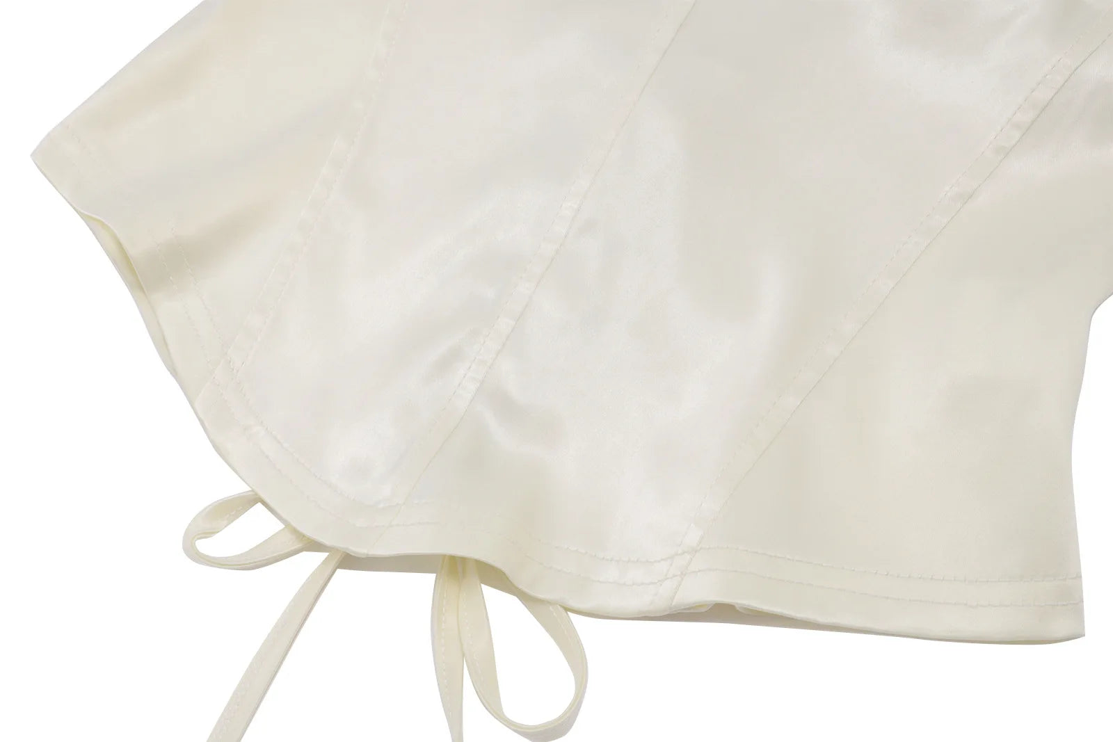 Rosina Satin Ruched Mini Skirt Set Two-piece