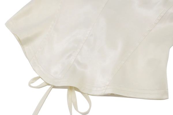 Rosina Satin Ruched Mini Skirt Set Two-piece