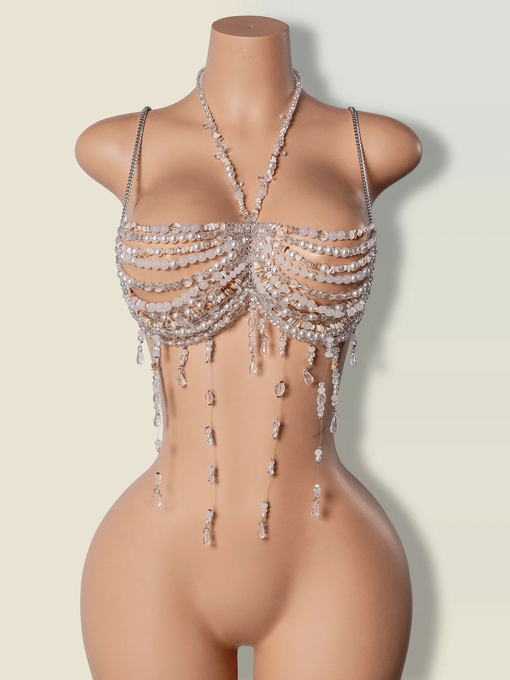 Vivienne Stardust Crystal Beaded Harness Lingerie