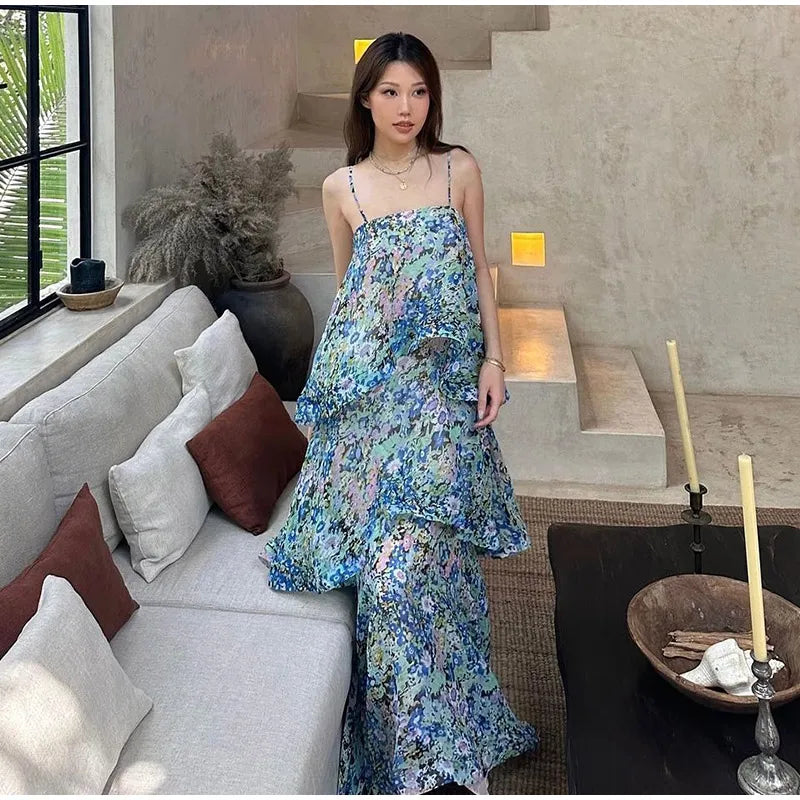 Kendra Ruched Maxi Dress