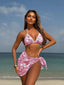 Lucia Retro Lace Bikini Three-piece