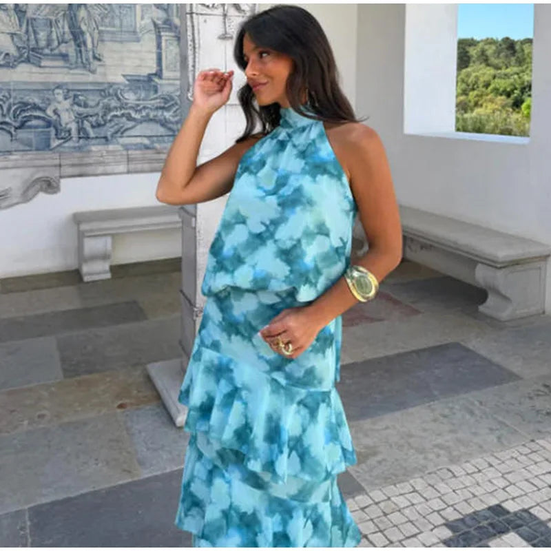 Serenade Tiered-Ruffle Maxi Dress