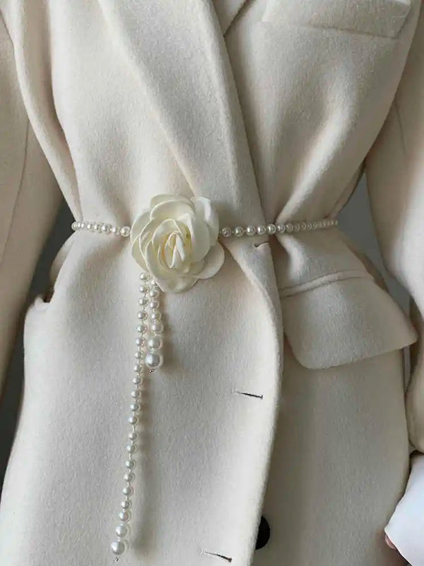 Pearla Camellia Pearl Waist Belt