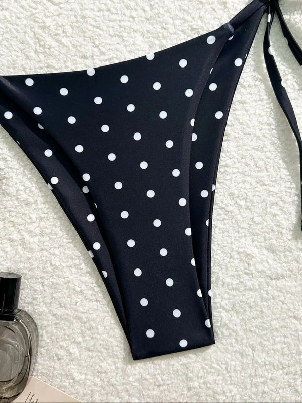 Bella Riviera Polka Dot Tie-Side Bikini Set
