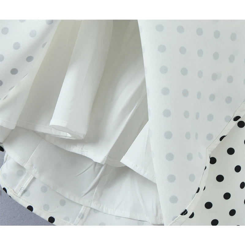 Esme Polka Dot Halter A-Line Mini Dress