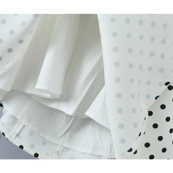 Esme Polka Dot Halter A-Line Mini Dress