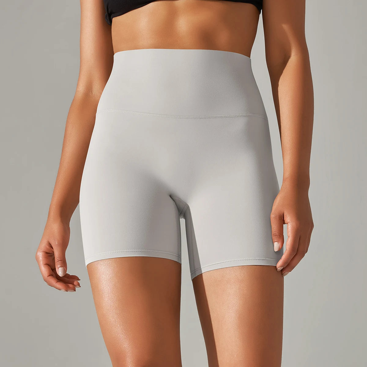 Ayla Seamless High-Waist Yoga Shorts One-piece
