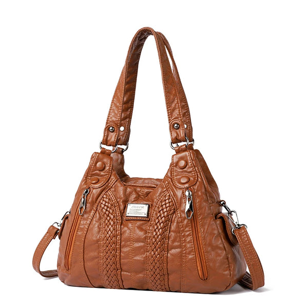 Desislava Textured Convertible Shoulder Handbag