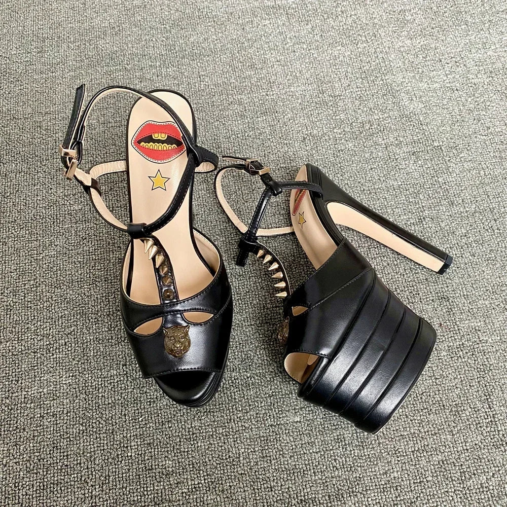 Amabel Transparent Rhinestone Stiletto Sandals
