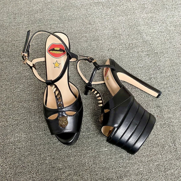 Amabel Transparent Rhinestone Stiletto Sandals
