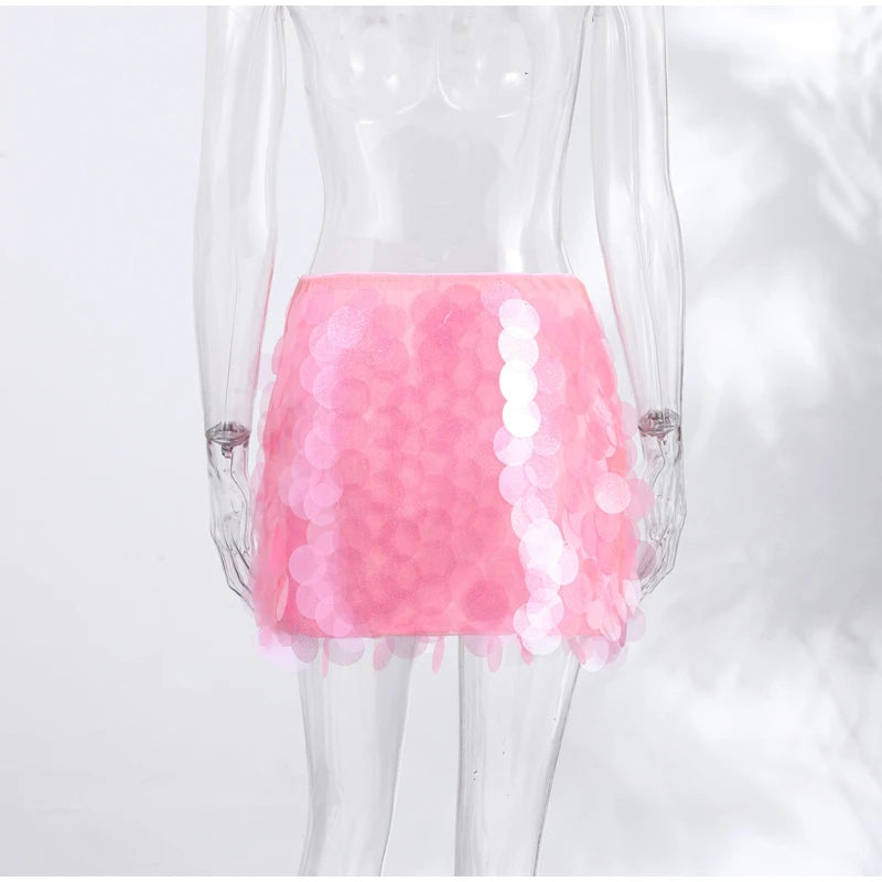 Seraphina Sequin Sheer Top & Mini Skirt Collection