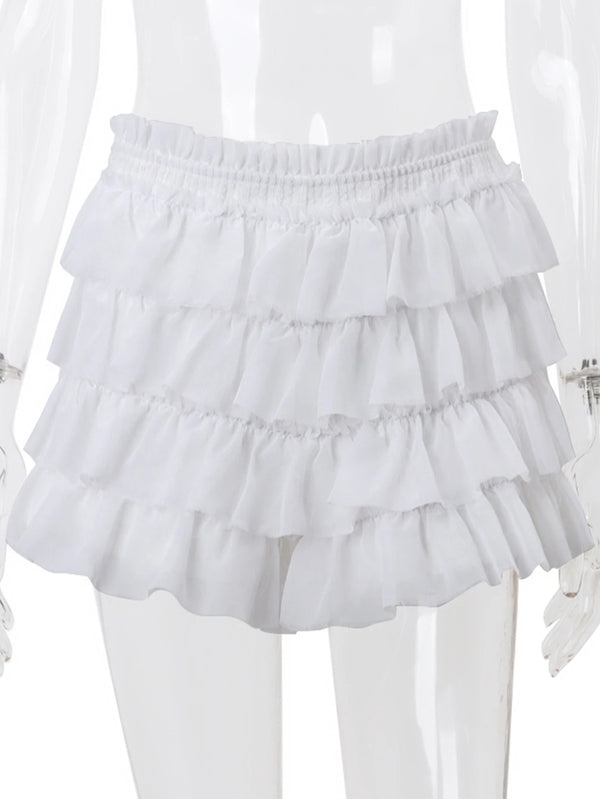Lavinia Knit Lace-Up Long-Sleeve Skirt Set Two-piece