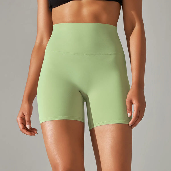 Ayla Seamless High-Waist Yoga Shorts One-piece