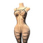 Albertine Sheer Floral Print Crotchless Lingerie Bodystocking