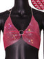 Sexy black White Summer crop top women festival Beach club outfits Party tank top t shirt woman Halter Rhinestones tops topy Hot