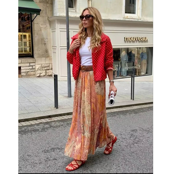 Mireille Elegant Midi Skirt One-piece