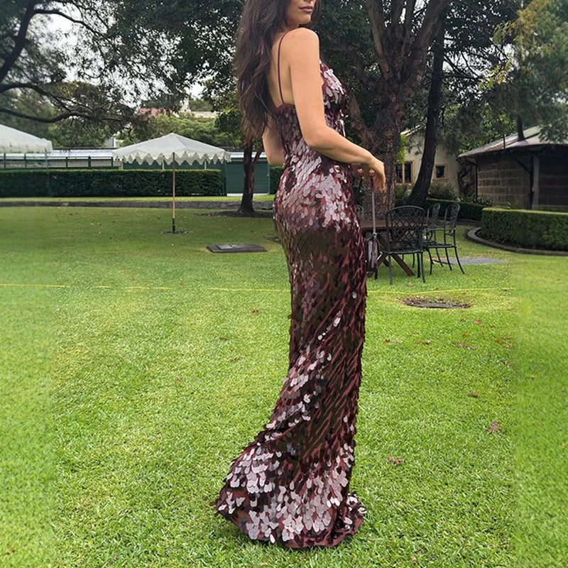 Kiara Multi-Style Sequin Mermaid Maxi Dress