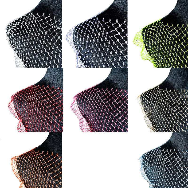 Leqoel Sexy Mesh Crop Tops for Women 2022 Summer Rhinestones Fashion Party See Through Fishnet Tank Hollow Out Backless Top New