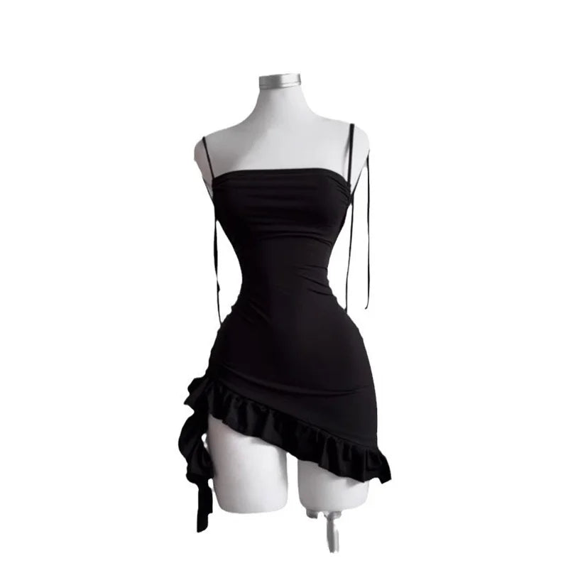 Noelle Lace-Up Backless Mini Dress