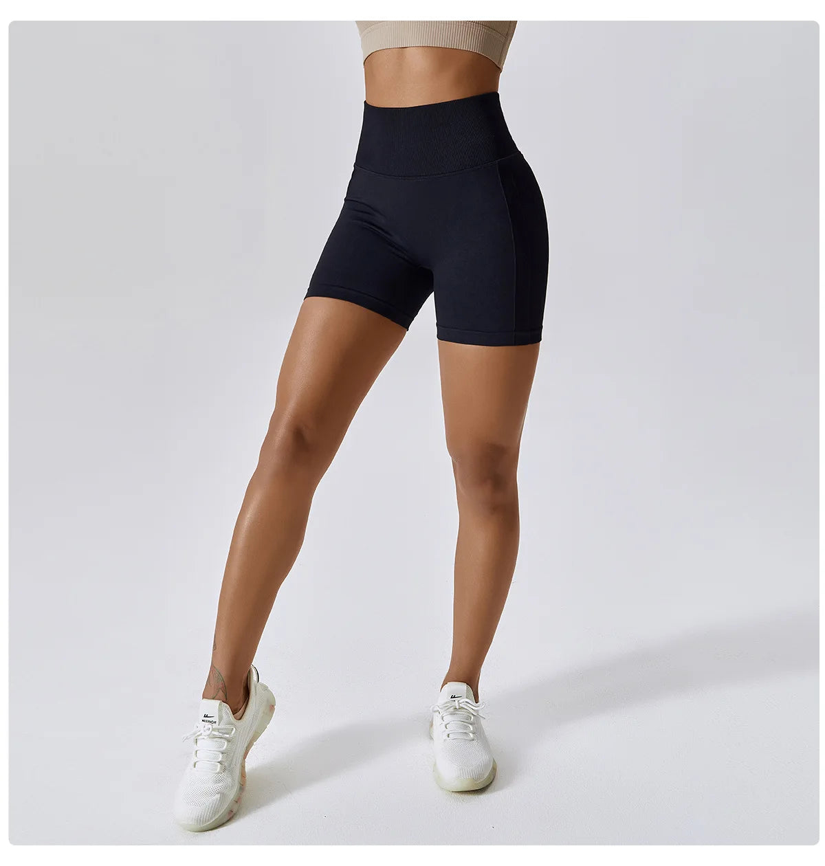 Naya Seamless High-Waist Yoga Shorts One-piece