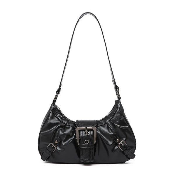 Y2K Retro Pleated Hobo Shoulder Bag for Women Hot Selling Maillard Style Underarm Bag Clutch Handbags for Travel Work Shopping