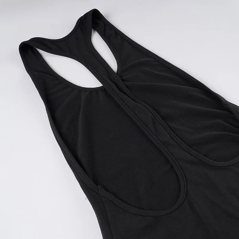 Ofelia Halter Racerback Backless Bodycon Mini Dress