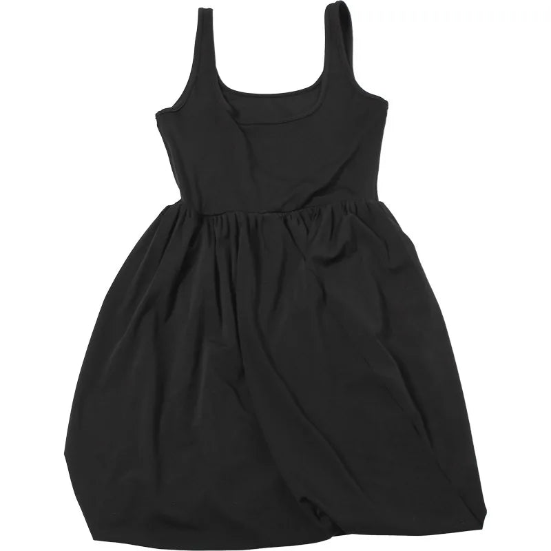 Dove Pleated Draped Tank Mini Dress