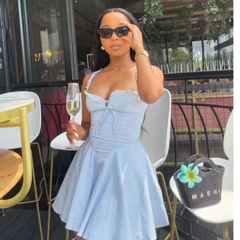 Maeve A-Line Lace Mini Dress