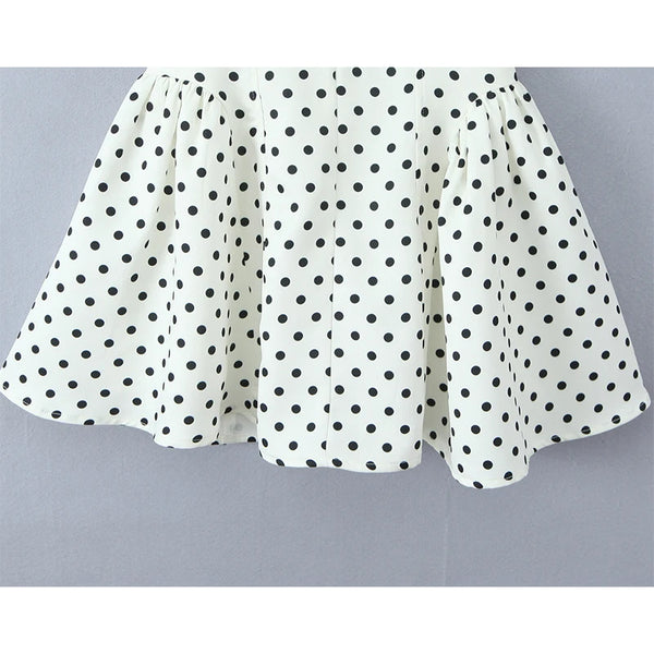 Esme Polka Dot Halter A-Line Mini Dress