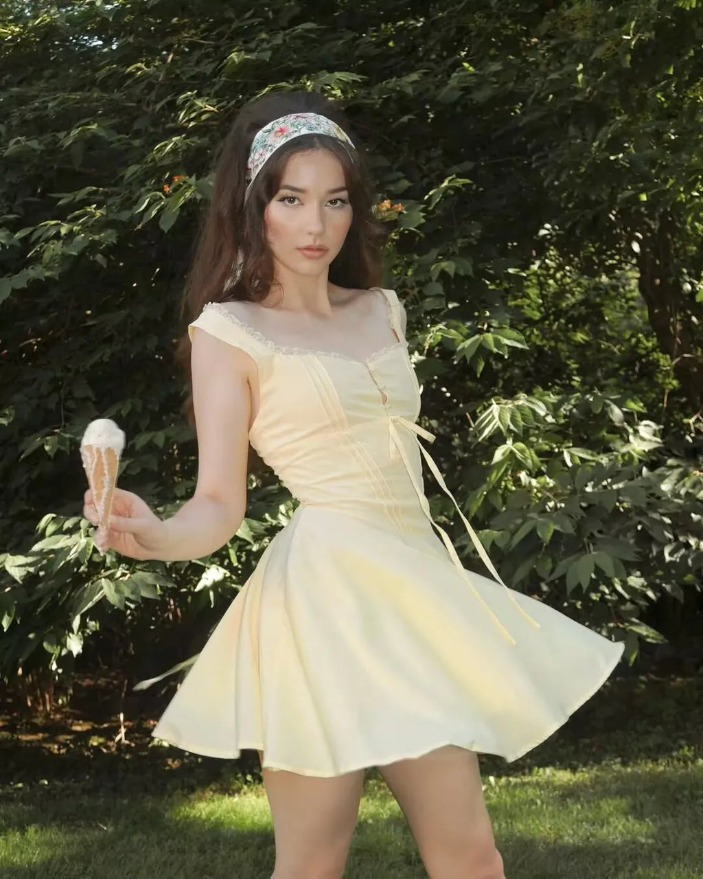 Maeve A-Line Lace Mini Dress