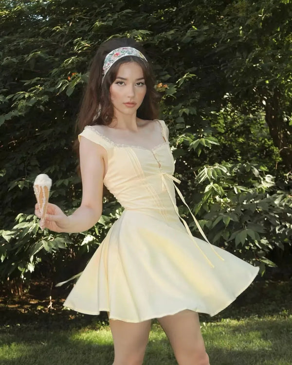 Maeve A-Line Lace Mini Dress