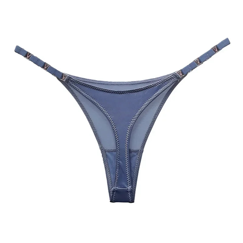 Saffira V-Shape Hardware G-String Panty Lingerie One-piece