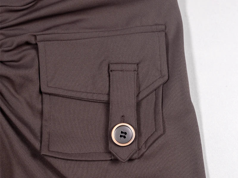 Mira Pocket Scrunch High-Waist Yoga Shorts One-piece