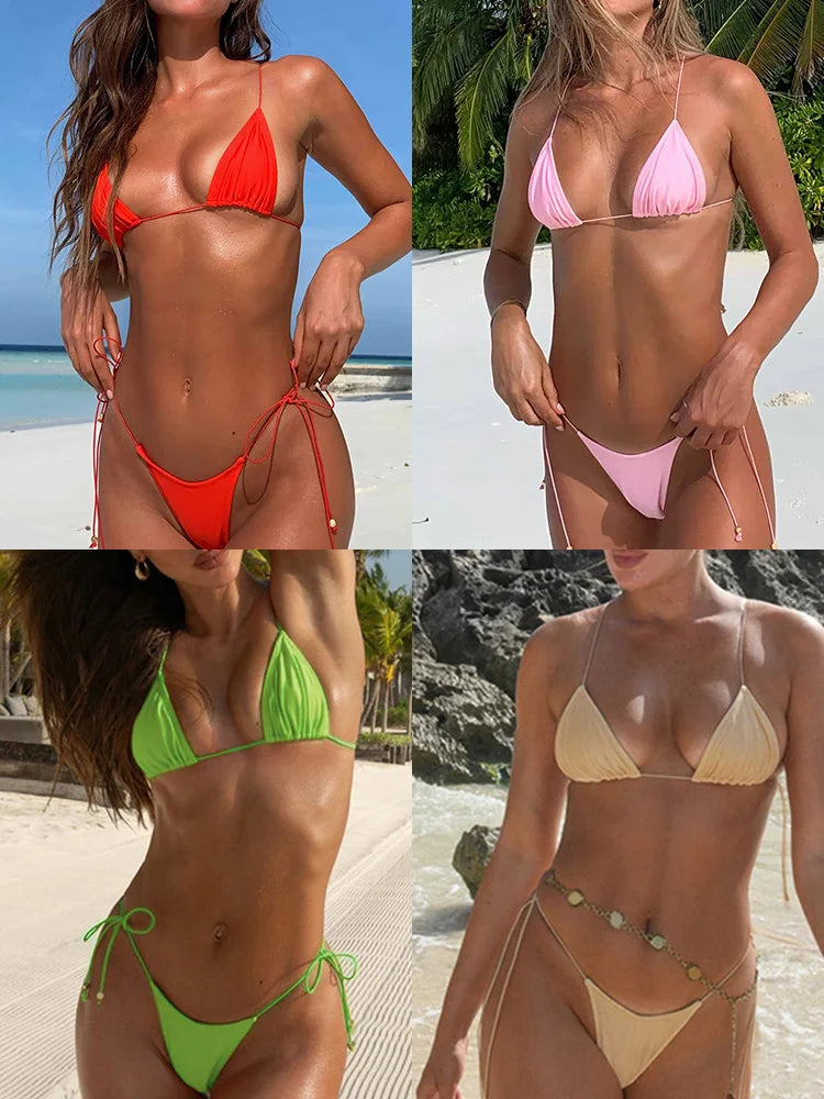 Ruby Floral Push-Up High-Waist Bikini Two-piece