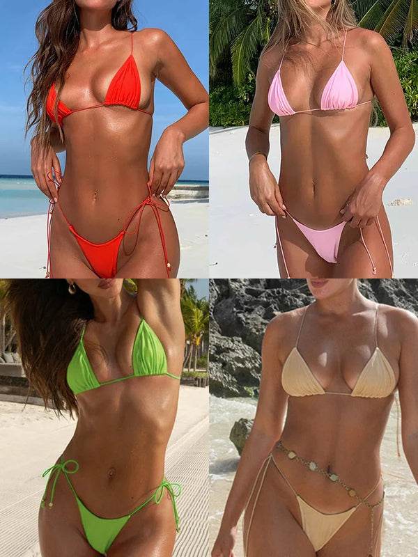 Ruby Floral Push-Up High-Waist Bikini Two-piece