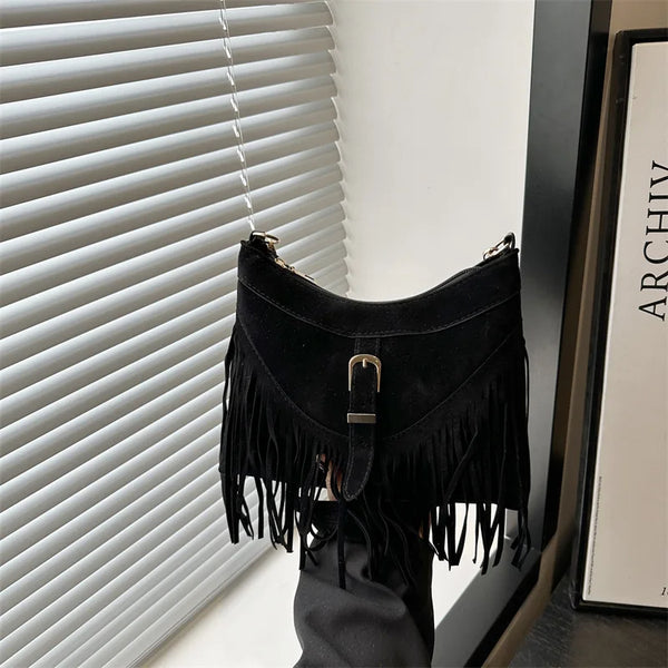 Dakota Fringe Hobo Shoulder Bag