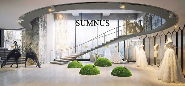 Sumnus Charming Mermaid Prom Dress V-Neck Pleats Side Slit Cut-Out Party Dress Floor-Length Evening Dress فساتين سهر Customized
