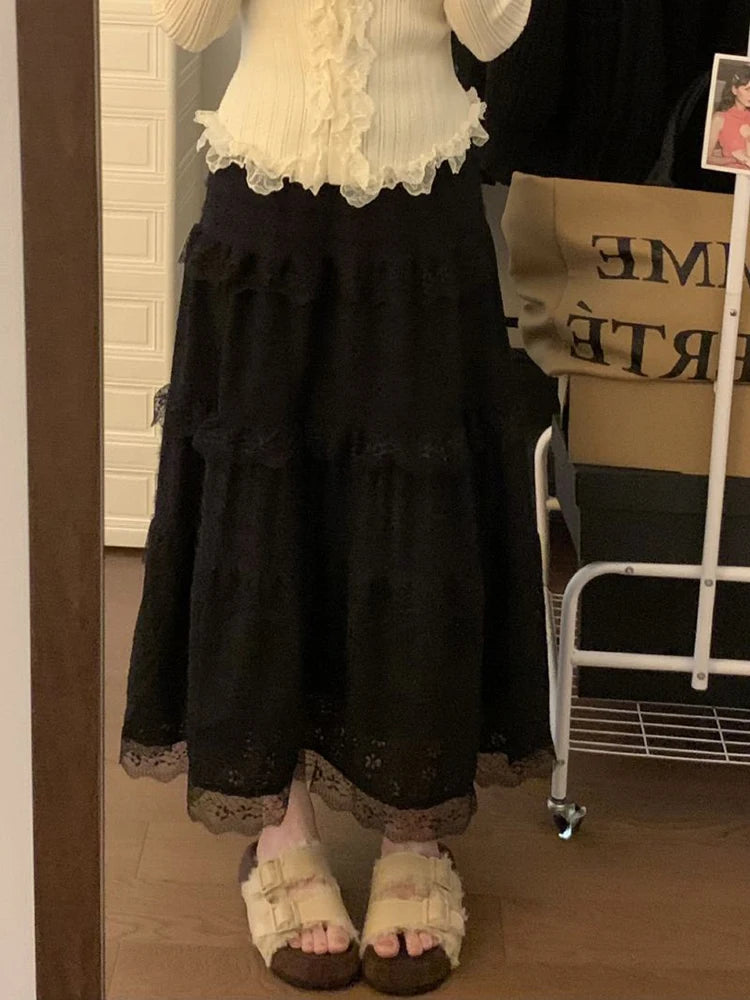 Bianca Lace Midi Skirt One-piece