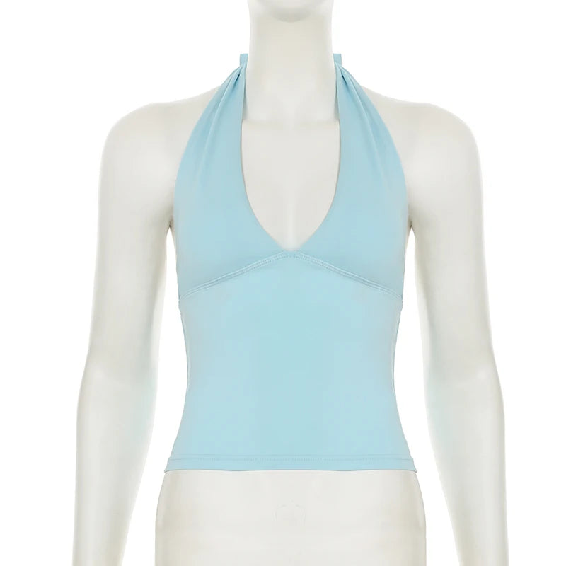 Luna Polka Dot Halter Top one-piece