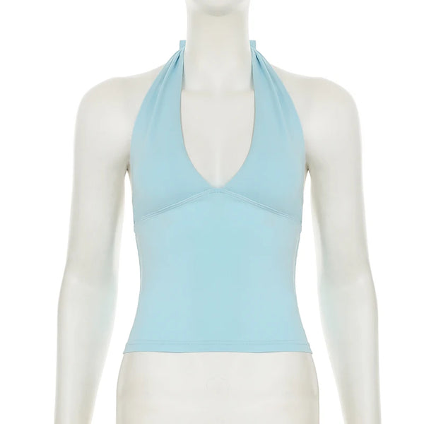 Luna Polka Dot Halter Top one-piece