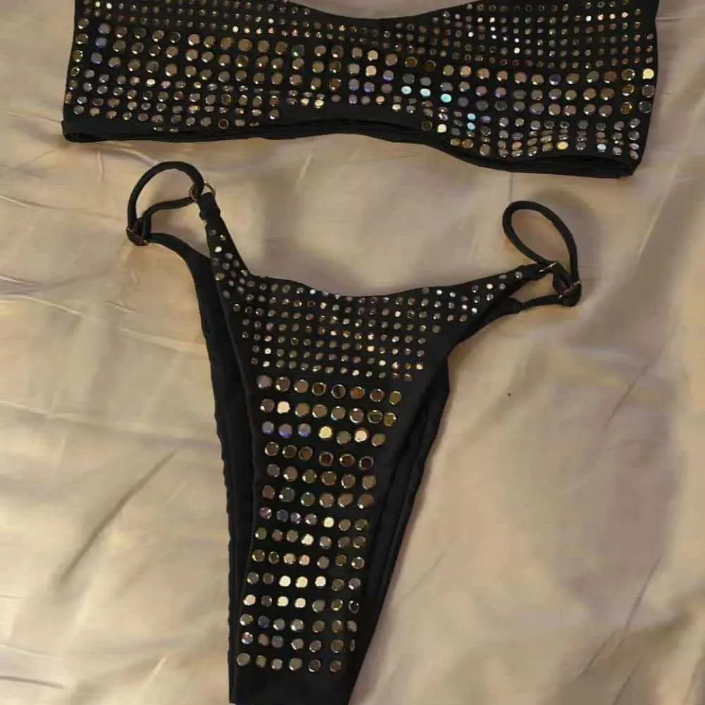Bellatrix Rhinestone Mini Thong Bikini Two-piece Main image