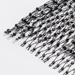 Leqoel Sexy Mesh Crop Tops for Women 2022 Summer Rhinestones Fashion Party See Through Fishnet Tank Hollow Out Backless Top New