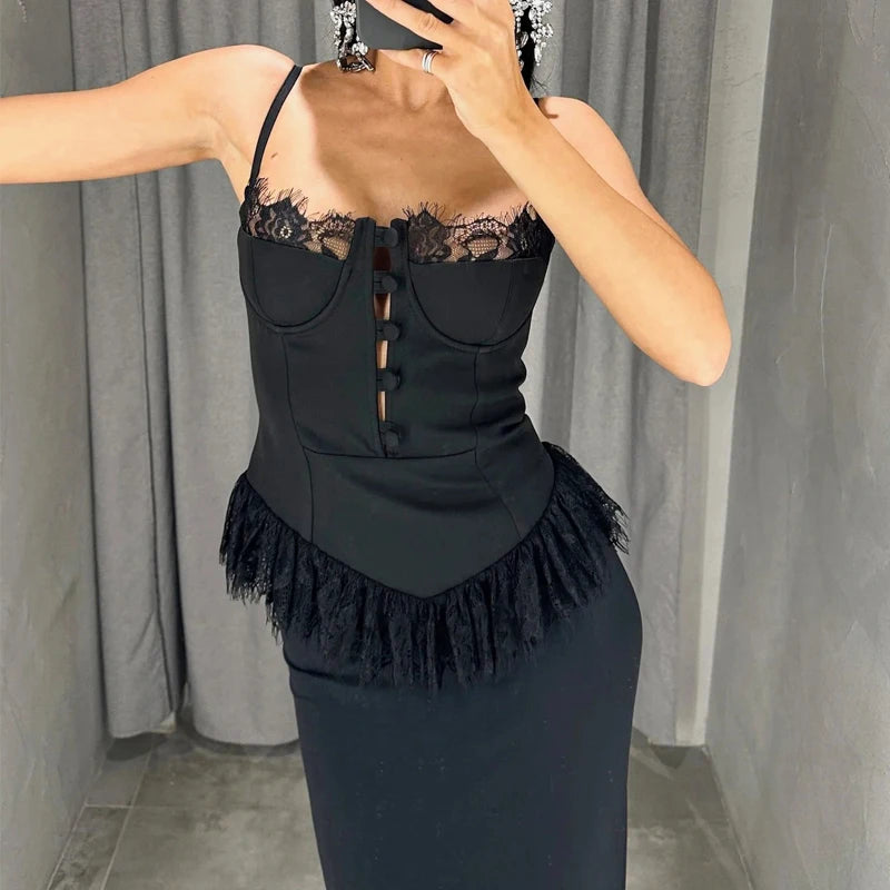 Monique Lace Sleeveless Blouse One-piece