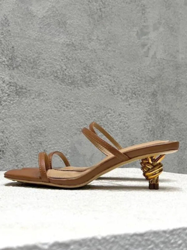 Vienna Square-Toe Party Sandals